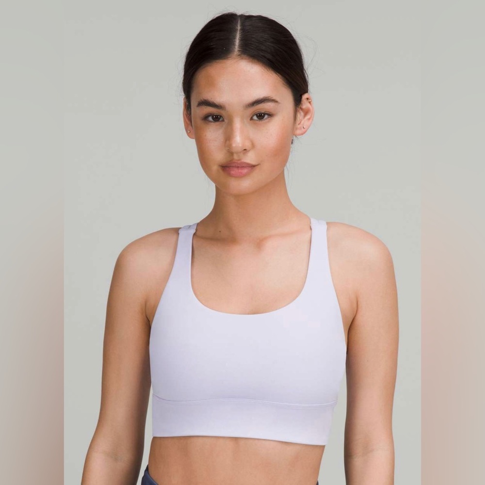 Lululemon Long Lines Energy Bra | Pastel Blue | Size 6